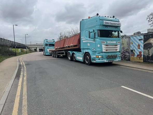 S&G Transport on a road delivery